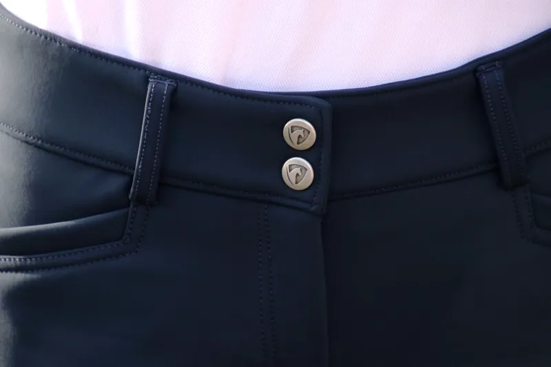 Hy Equestrian Arctic Polar Softshell Breeches - Navy-3